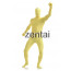 Man's Full Body Yellow Color Spandex Lycra Zentai