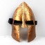 Movie Spartan 300 Warrior Gloden Mask Full Face Cosplay Helmet