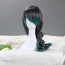 Peafowl Style Gray and Green Gradient 75-80 cm Gothic Lolita Cosplay Wig