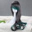 Peafowl Style Gray and Green Gradient 75-80 cm Gothic Lolita Cosplay Wig