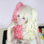 Pink and Golden Mixed Color Ponytail 70cm Sweet Lolita Curly Cosplay Wig