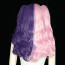 Pink and Purple Mixed Color 60cm Sweet with Fringe Lolita Curly Cosplay Wig