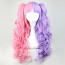 Pink and Purple Mixed Color Ponytail 70cm Sweet Lolita Curly Cosplay Wig