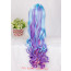 Purple and Blue and Pink Mixed Color Long Cosplay Wig Lolita Wig