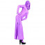 Purple Lycra Unicolor Women's Zentai with Dress