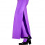 Purple Lycra Unicolor Women's Zentai with Dress