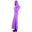 Purple Lycra Unicolor Women's Zentai with Dress