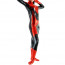 Red and Black Mixed Color Phoenix Fighter Women Zentai