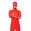 Red Open Eyes Open Nose and Mouth Zentai