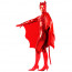 Red Pure Shiny Metallic Women Batman Zentai