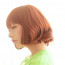 Reddish Brown 11in Full Bang Bob Lovely Curly Hair Lolita Cosplay Wig