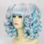 Sky Blue and Pink Curly Pigtails 45cm Sweet Lolita Cosplay Wig