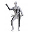 Spiderman White and Black Color Cosplay Zentai Suit