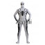 Spiderman White and Black Color Cosplay Zentai Suit