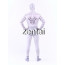 Superhero Amazing Spiderman White and Lavender Color Cosplay Zentai Suit