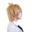 Synthetic Fiber Yellow Short Cosplay Wig 