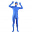 Unisex Blue Open Face Lycra Catsuit