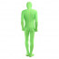 Unisex Green Lycra Full Body Zentai Suit 
