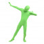 Unisex Green Lycra Full Body Zentai Suit 