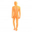 Unisex Orange Lycra Full Body Zentai Suit