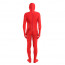 Unisex Red Open Face Lycra Catsuit