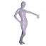 White Shiny Metallic Full body Zentai