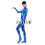 Check Woman's Full Body Blue Color Shiny Metallic Zentai images, sizes, materials, Zentai show and buy the good quality full body Shiny Metallic Zentai from www.4cosplay.net 