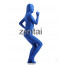 Woman's Full Body Blue Color Spandex Lycra Zentai