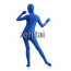 Woman's Full Body Blue Color Spandex Lycra Zentai