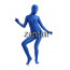 Woman's Full Body Blue Color Spandex Lycra Zentai