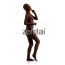 Woman's Full Body Brown Color Spandex Lycra Zentai