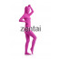 Woman's Full Body Fuchsia Color Spandex Lycra Zentai