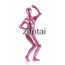 Woman's Full Body Light Purple Color Shiny Metallic Zentai