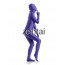 Woman's Full Body Purple Color Spandex Lycra Zentai