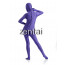 Woman's Full Body Purple Color Spandex Lycra Zentai