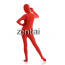 Woman's Full Body Red Color Spandex Lycra Zentai