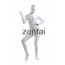 Woman's Full Body White Color Spandex Lycra Zentai