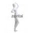 Woman's Full Body White Color Spandex Lycra Zentai