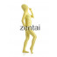 Woman's Full Body Yellow Color Spandex Lycra Zentai