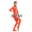 Women's Full Body Orange Red Color Spandex Lycra Zentai