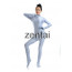 Women's Full Body Silver Color Spandex Lycra Zentai