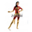 X-man Red Phoenix Marvel Girl Shiny Metallic Zentai Suit 