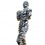 Zebra Pattern Unisex Spandex Lycra Zentai Suit