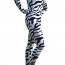 Zebra Pattern Unisex Spandex Lycra Zentai Suit