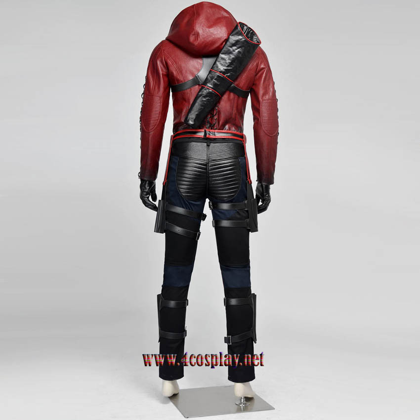 Red Arrow Roy Harper Cosplay Costume Arsenal Red Coat Outfit Uniform
