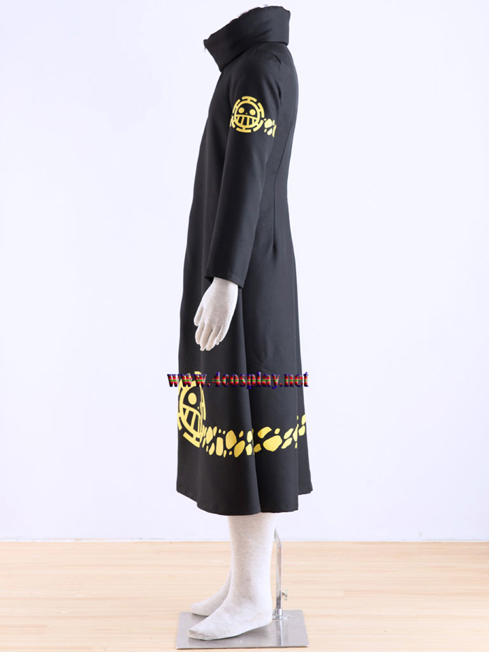 Anime One Piece Surgeon of Death Trafalgar Law Cloak Cosplay Costume 