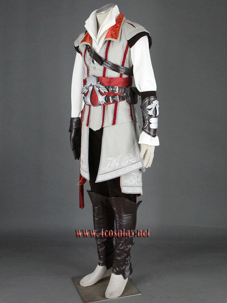 Assassin's Creed II 2 Ezio Auditore Da Firenze Cosplay Costume Outfit