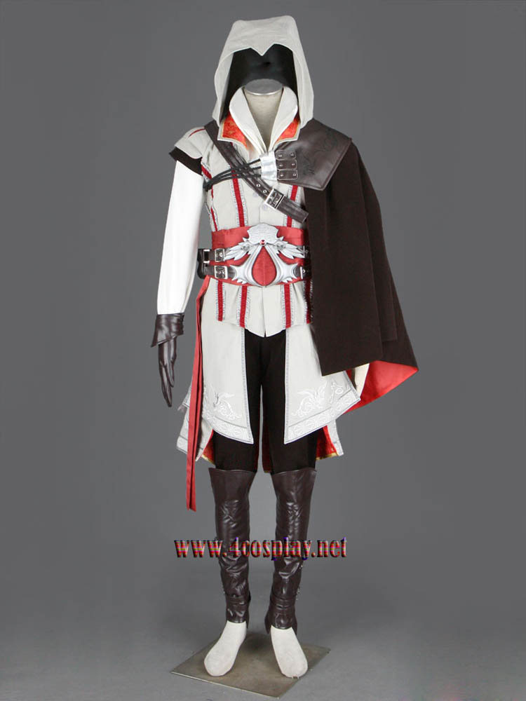 Assassin's Creed II 2 Ezio Auditore Da Firenze Cosplay Costume Outfit