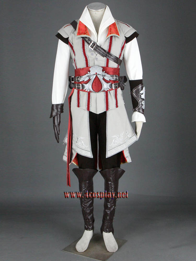 Assassin's Creed II 2 Ezio Auditore Da Firenze Cosplay Costume Outfit