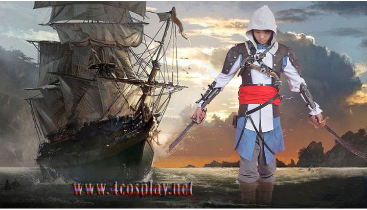 Costume Assassin's Creed IV cosplay completo copia professional Black Flag  adult